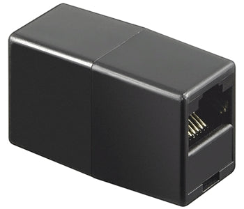 Kupplung Kat.5e UTP, RJ45 Buchse - RJ45 Buchse, Schwarz