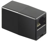 Kupplung Kat.5e UTP, RJ45 Buchse - RJ45 Buchse, Schwarz