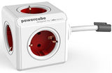 POWER CUBE Design Netzleiste 16A, 5xSchuko rot, 1,5m Kabel