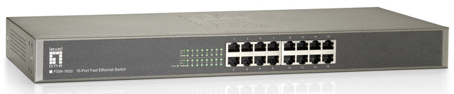 Foto: Switch 16xRJ45 10/100 Leise, Lüfterlos, internes Netzteil
