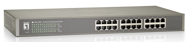 Foto: Switch 24xRJ45 10/100 Leise, Lüfterlos, internes Netzteil