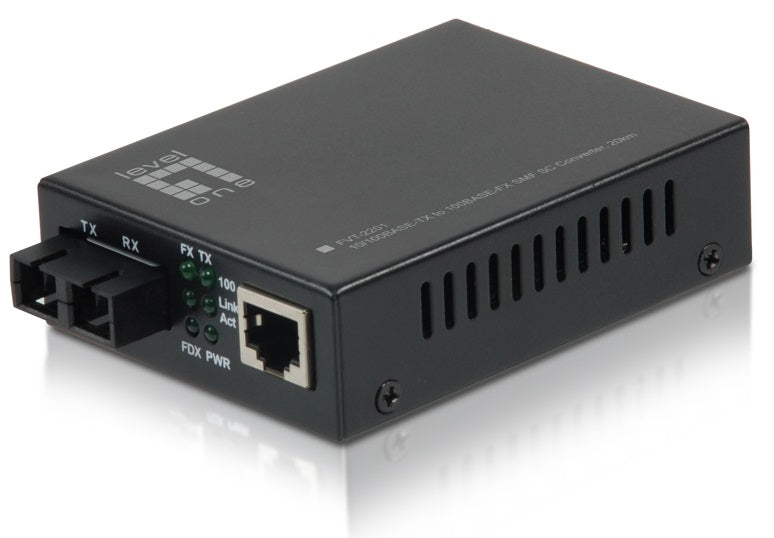Medienkonverter 1xRJ45 10/100 - 1xLWL SC 100 Singlemode 20km