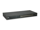 Switch 24xRJ45 1000 (PoE+) + 2xGSFP 1000, 19" 370W