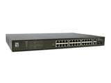 Switch 24xRJ45 1000 (PoE+) + 2xSFP/RJ45 1000, 19" 390W