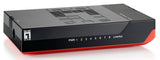 Switch 8xRJ45 10/100/1000, Leise, Lüfterlos, externes