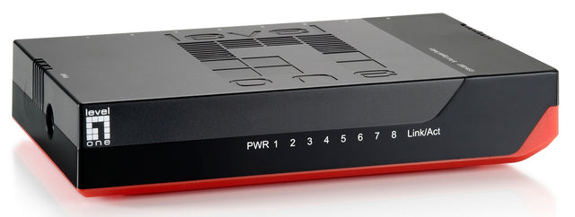 Switch 8xRJ45 10/100/1000, Leise, Lüfterlos, externes
