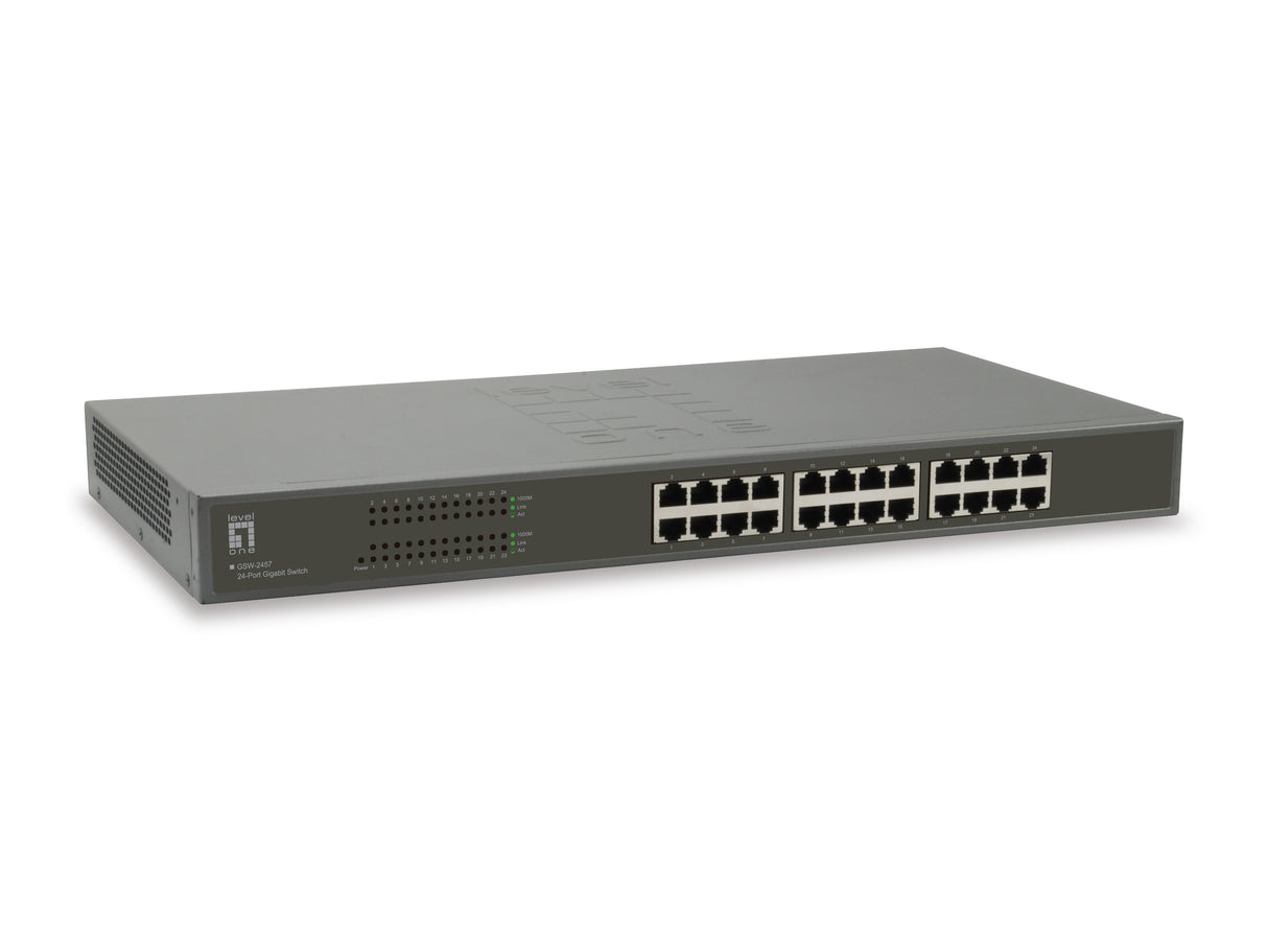 Switch 24xRJ45 10/100/1000, Leise, Lüfterlos, internes