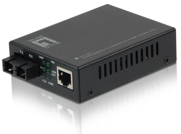 Medienkonverter 1xRJ45 10/100/1000 - 1xLWL SC 1000 MM 550m