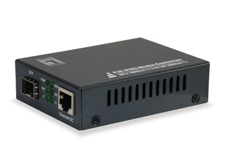 Foto: Medienkonverter 1x RJ45 10/100/1000 -1x LWL SFP-Slot, 30WPoE