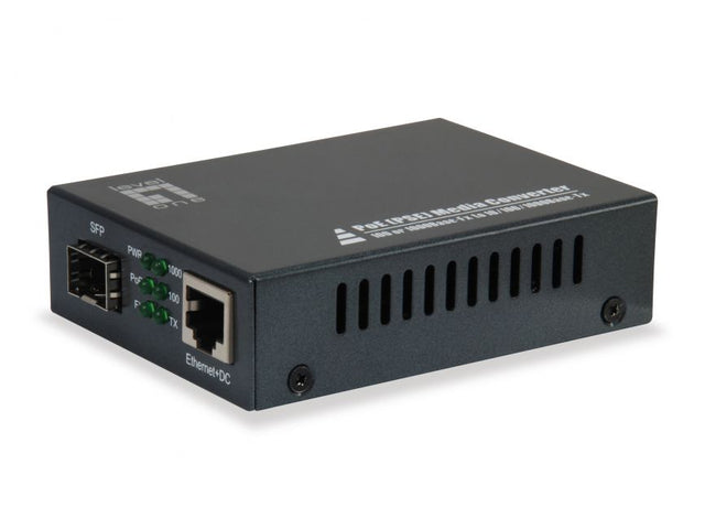 Foto: Medienkonverter 1x RJ45 10/100/1000 -1x LWL SFP-Slot, 30WPoE
