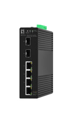 Hutschienen Switch 4xRJ45 1000 + 2xSFP, ohne Netzteil