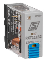 Schmales Industrierelais, 1 Wechsler, 12VDC, 10A, LED und FD