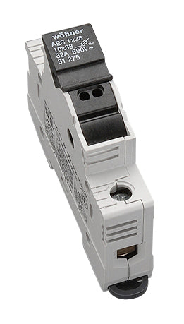 Halter für zylindrische Sicherungen 32A, 1-polig, 690V