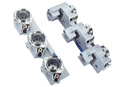 DII-Reiter-Sicherungssockel 3-polig, E27, 25A, 500V