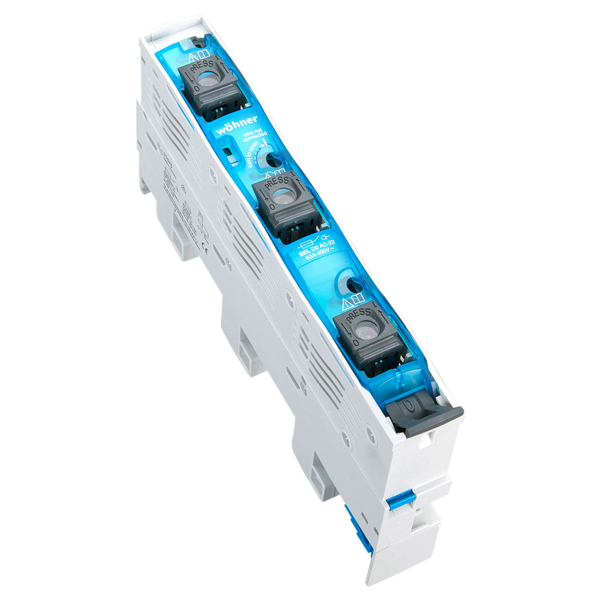 Foto: D0-Reiter-Lasttrennschalter D01 und D02 + LED , E18/63A