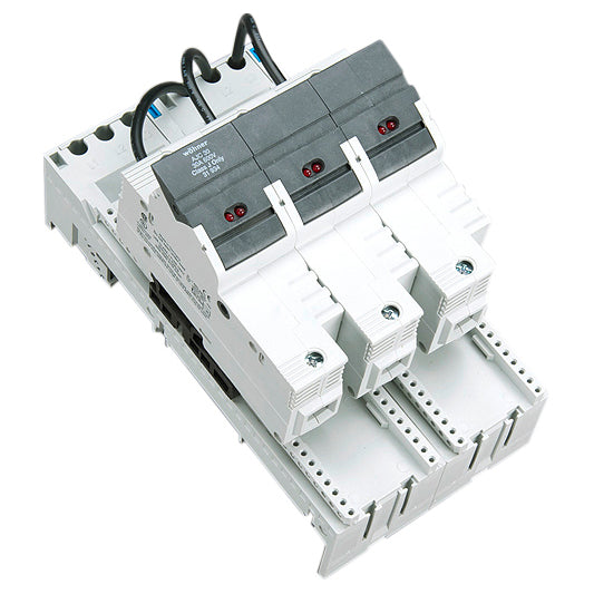 Reiter-Sicherungshalter Cl. J, Sicherungen 1-30A + LED