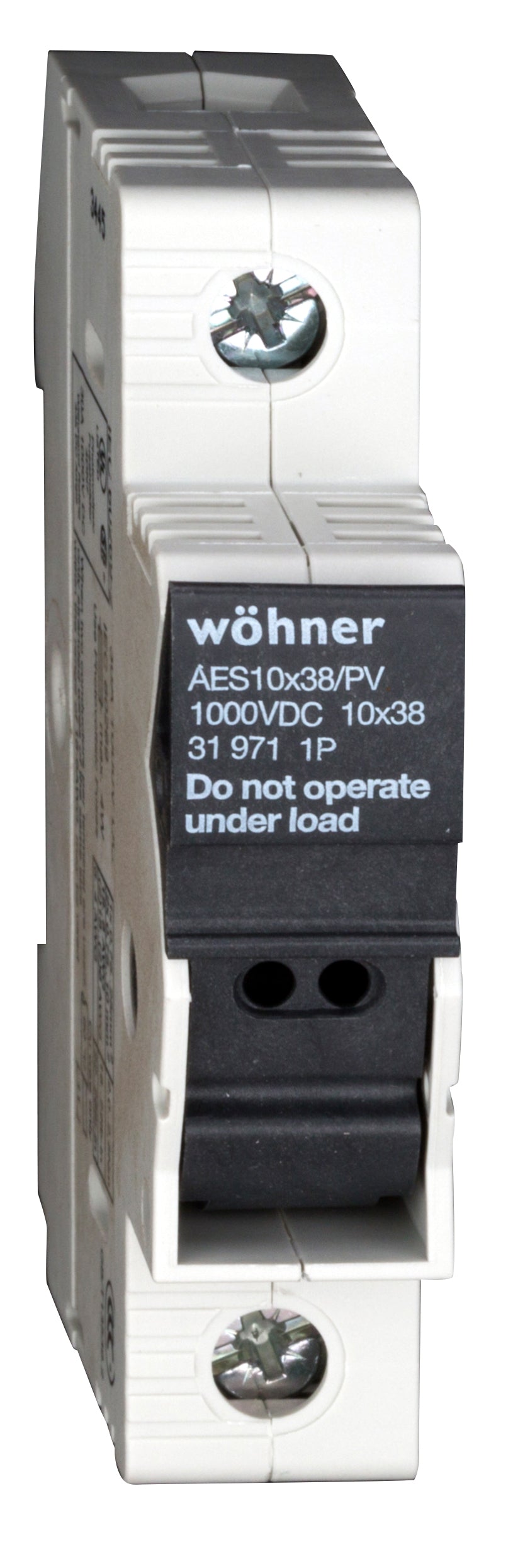 Halter für zylindrische Sicherung 10x38, 1pol.