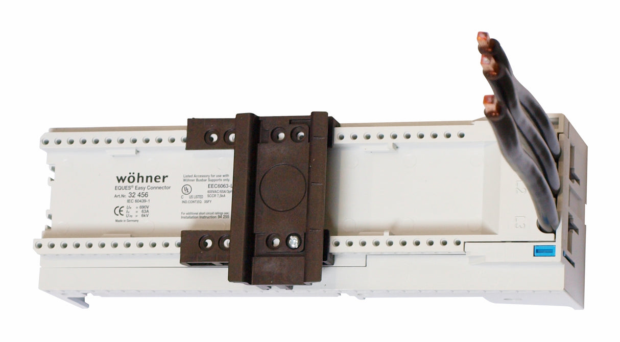 Sammelschienenadapter 63A, 1 Tragschiene