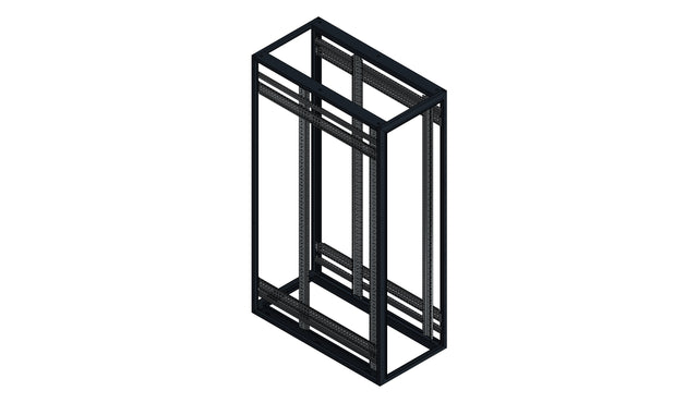 SORAX 19" Servergrundrack, RAL9005, B=600xT=1.200xH=2.000mm
