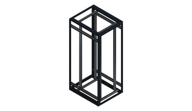 SORAX 19" Servergrundrack, RAL9005, B=800xT=1.000xH=2.000mm