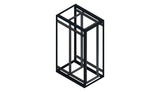 SORAX 19" Servergrundrack, RAL9005, B=800xT=1.200xH=2.000mm