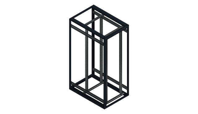 SORAX 19" Servergrundrack, RAL9005, B=800xT=1.200xH=2.000mm