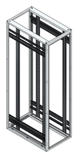 SORAX 19" Servergrundrack, RAL7035, B=600xT=1.000xH=2.200mm
