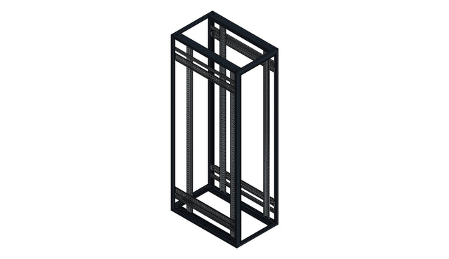 SORAX 19" Servergrundrack, RAL9005, B=600xT=1.000xH=2.200mm