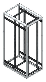 SORAX 19" Servergrundrack, RAL7035, B=800xT=1.200xH=2.200mm