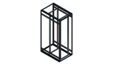 SORAX 19" Servergrundrack, RAL9005, B=800xT=1.200xH=2.200mm