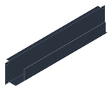 SORAX Kabelwanne 600mm, 2HE, RAL9005