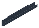 SORAX Kabelwanne 800mm, 2HE, RAL9005