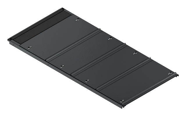 SORAX Bodenblech, B=600xT=1.000mm, mit Kabeleinführung
