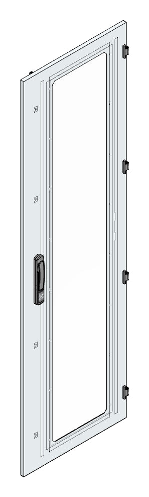 SORAX Sichttüre IP54, B=600xH=2.000mm, RAL7035