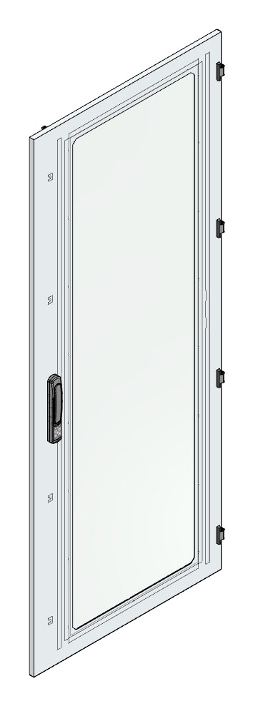 SORAX Sichttüre IP54, B=600xH=2.200mm, RAL7035