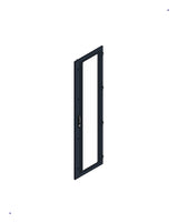 SORAX Sichttüre IP54, B=600xH=2.200mm, RAL9005