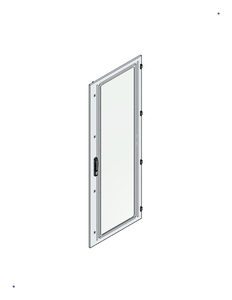 SORAX Sichttüre IP54, B=800xH=2.200mm, RAL7035