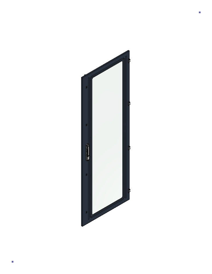 SORAX Sichttüre IP54, B=800xH=2.200mm, RAL9005