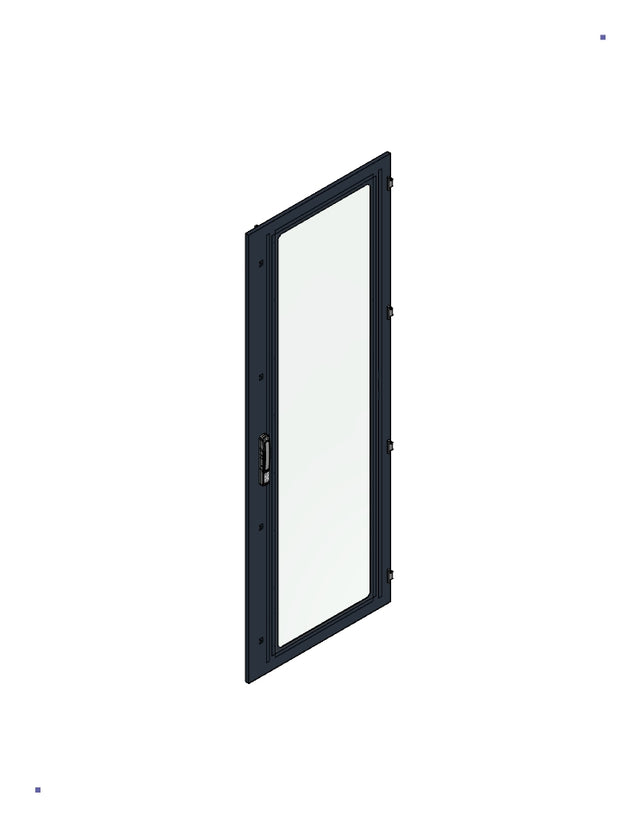 SORAX Sichttüre IP54, B=800xH=2.200mm, RAL9005