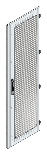 SORAX Stahlblechtüre belüftet, B=600xH=2.000mm, RAL7035