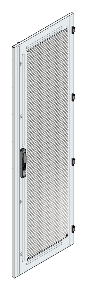 SORAX Stahlblechtüre belüftet, B=600xH=2.000mm, RAL7035