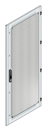 SORAX Stahlblechtüre belüftet, B=800xH=2.000mm, RAL7035