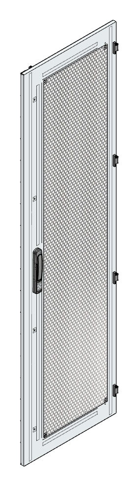 SORAX Stahlblechtüre belüftet, B=600xH=2.200mm, RAL7035