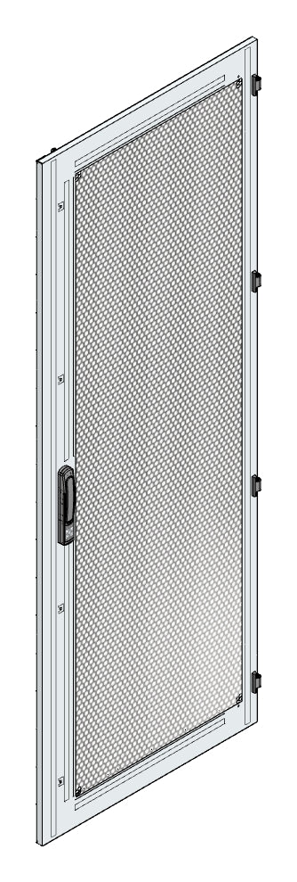SORAX Stahlblechtüre belüftet, B=800xH=2.200mm, RAL7035