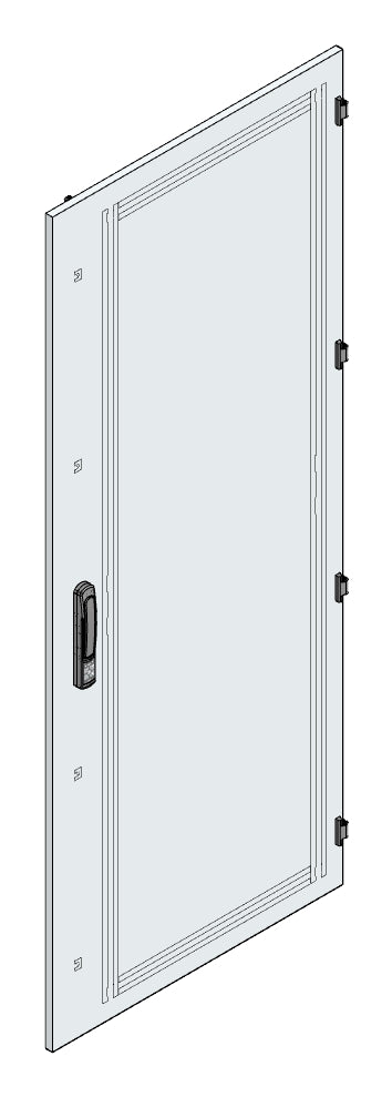 SORAX Stahlblechtüre IP54, B=800xH=2.000mm, RAL7035