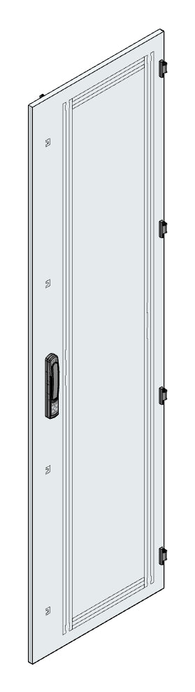 SORAX Stahlblechtüre IP54, B=600xH=2.200mm, RAL7035