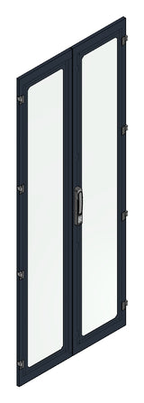 SORAX Sichttüre geteilt IP54, B=800xH=2.000mm, RAL9005