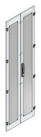 SORAX Türe belüftet, geteilt, B=600xH=2.000mm, RAL7035