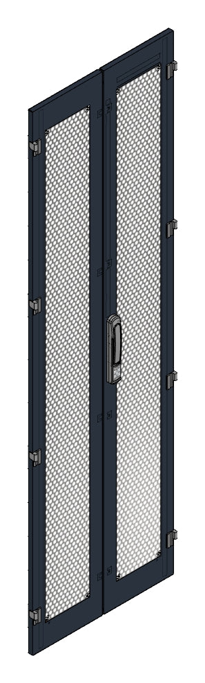 SORAX Türe belüftet, geteilt, B=600xH=2.000mm, RAL9005