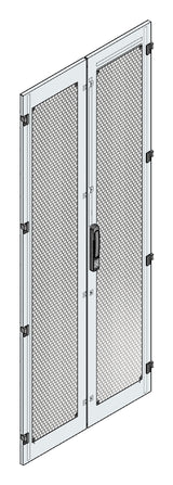 SORAX Türe belüftet, geteilt, B=800xH=2.000mm, RAL7035